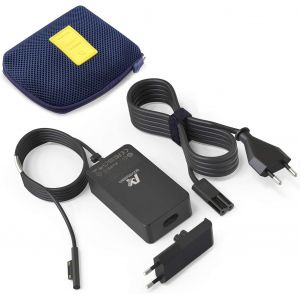 Surface C&acirc;ble de charge 65 W 15 V 4 A pour Microsoft Surface Pro 11/X/10/9/8/7/7+/6/5/4/3, Surface Go 4/3/2, Surface Laptop 7/6/5/4/3, Surface Book 3/2/1, avec port USB - Neuf