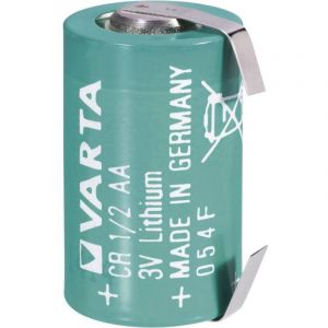 Pile Sp&eacute;ciale Cr 1/2 R6 (aa) Lf Lithium Varta 6127-lf Cosses &agrave; Souder En U 3 V 970 Mah 1 Pc(s) - Neuf