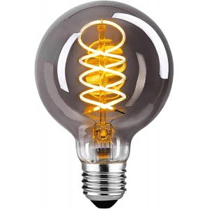 Ampoule Led Vintage E27, Edison Vintage E27, Intensité Variable, 4 W, Blanc Chaud, Rétro, Décorative, Pour Salon, Chambre, Salle À Manger, Cuisine, Bar ¿ Gris Fumé, Lot De 1[Amp748487] - Neuf