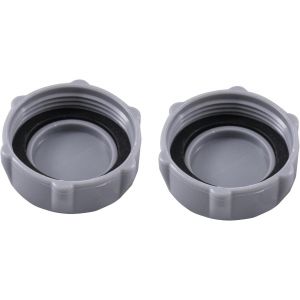Bouchon de valve de vidange de P6H1158 Robuste Accessoires de Piscine Compatible avec le Système de Valve de Vidange P01006 (Gris,Lot de 2) - Neuf
