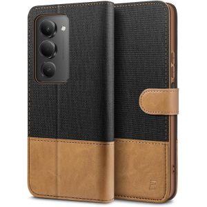 KALANKA-BEZ Coque pour Redmi 15, Etui pour Xiaomi Redmi 15 4G/ 5G Housse en Cuir de Protection, Portefeuille en Cuir Polyur&eacute;thane, Crochet, Pochette pour Monnaie, Fermeture Magn&eacute;tique, Noir - Neuf