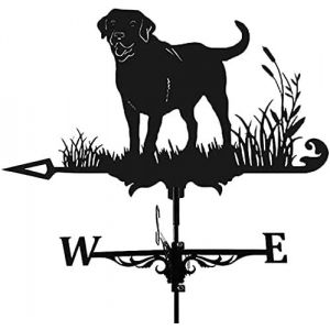 Nouvelhorizonstore-Girouette En M&iquest;&iquest;Tal Vintage Noir Avec Indicateur De Direction Du Vent Pour Ext&iquest;&iquest;Rieur, Jardin, Toit, Paddock D&iquest;&iquest;Coration (Chien) - Neuf