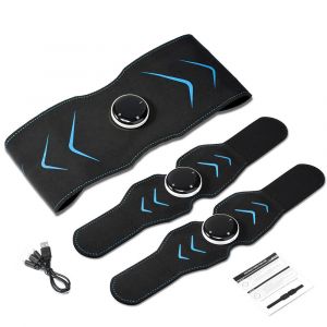 Ceinture Amincissante Électrique Ems,Ceinture Abdominale Intelligente,Stimulateur Musculaire De L'abdomen,Fitness,Perte De Poids,Brûlure De Graisse Electrodes Stimulation Musculaire - Type One Set - Neuf
