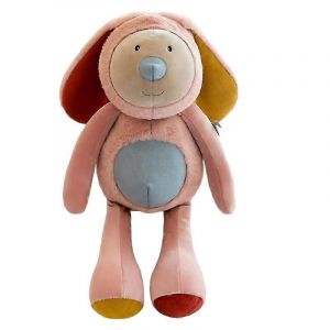 Poupée En Peluche Mignonne De La Série Kraft Pour Filles, Poupée Endormie, Cadeau De Compagnon Chaleureux-Lapin - Neuf