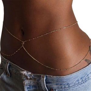 Chaîne De Taille Bohème Simple Bikini, Chaîne De Ventre De La Chaîne, Le Corps, L'été, Des Accessoires De Plage, Bijoux Pour Les Femmes Et Les Filles (Or 3) - Neuf