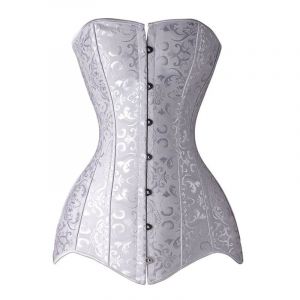 Les Femmes De L'acier Désossées Coton Long Du Torse Du Corps De Sablier Shaper Corset 26 - Neuf