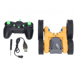 Voiture telecommandee tout-terrain a grande vitesse, rotation a 360 degres, 2,4 GHz, pour enfants et garcons, jaune - Neuf