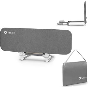 Lora Barrière De Lit Portable Pour Enfants, Inclinaison Réglable Jusqu'à 180°, Barrière De Lit Pliable Pour Lit De 45 Cm À 105 Cm, Sécurité Standsafe, Protection Contre Les Chutes (Gris) - Neuf