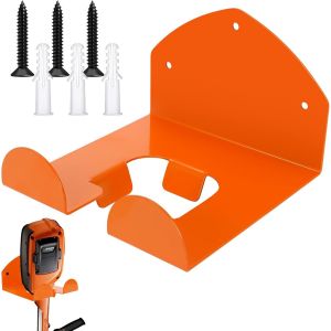 Support mural pour débroussailleuse,outil électrique de jardin,avec vis assorties,pour coupe-bordures et outils de jardin-Orange - Neuf