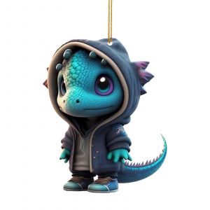 Pendentif Dragon Arbre, Decoration De Sapin De Noel, Violet, Taille Unique - Neuf