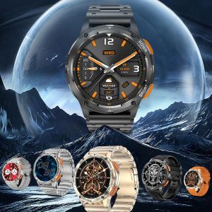 Montre Connect&eacute;e &Eacute;cran AMOLED Rond &Eacute;tanche IP67 Bluetooth 5.2 1.43 Pouces Or YONIS - Neuf