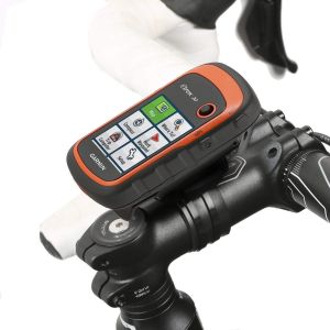 MEVRONISSHOP-Support de v&eacute;lo pour Garmin eTrex, Dakota, Oregon, Approach, Astro, GPSMAP (passgenau, QuickFix, Serre-c&acirc;bles refermables, fabriqu&eacute; en Allemagne) Noir - Neuf