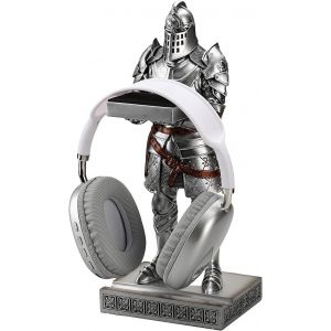 Lbgwp60-King's Guard Présentoir Pour Casque, Montre, Bijoux, Bracelets, Colliers, Tours Guerriers, Chevaliers, Support De Téléphone Portable Pour Bureau Et Maison 30,5 Cm (Argenté) - Neuf