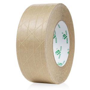 Checarzhn--No1-Pack Ruban D'emballage Adhésif Marron - Ruban D'emballage Kraft Linéaire - Ruban De Course Pour Emballer, Encadrer Ou Sceller - 50 Mm X 50 M - Neuf