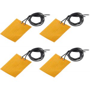 KALANKA-Plaque Chauffante en Film Chauffant, 4,2W 5V Coussin Chauffant en Polyimide Adhésif, Film D'Éléments Chauffants Pi 47mmx37mm pour Température Constante, Lot de 4 - Neuf