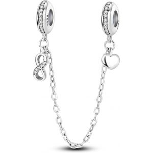 Eryi-Breloque De Chaîne De Sécurité En Argent Sterling 925, Pendentifs À Clip Pour Bracelet, Breloque D'espacement Pour Bouchon De Mauvais ?il, Papillon D'amour, Cadeau De Bijoux Pour Femme - Neuf
