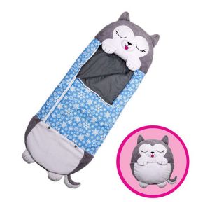 Bleu Oreiller pliant pour sac de couchage, 2 en 1, sac de couchage anti-coup de pied pour enfants - Neuf