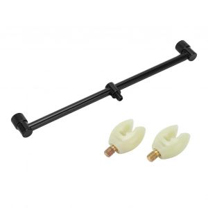 Support De Canne À Pêche À La Carpe Buzz Bar Avec Tête Lumineuse Accessoires De Barres De Buzz De Pêche En Alliage D'aluminium (Support De 30 Cm 2 Têtes) - Neuf
