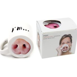 Tasses À Café En Céramique Drôles,Tasse À Café Nez De Chien Cochon,Cadeaux De Noël Créatifs Ou Cadeaux D'anniversaire - Neuf