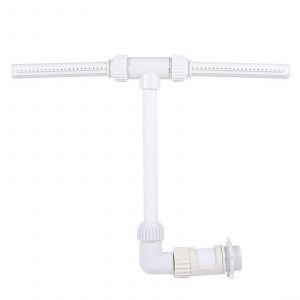 Piscine &Agrave; Double T&ecirc;te Piscine Fontaine De Gicleurs D'Eau De Refroidissement Accessoire Compatible Avec La Norme Tuyaux - Neuf