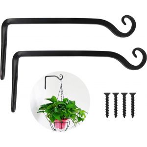 Mevronisshop-Lot De 2 Supports Muraux Pour Plantes Suspendus En Fer 25 Cm - Neuf