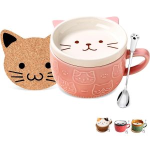 Eryi-Tasse À Café En Céramique Avec Couvercles, Cadeau D'anniversaire Pour Filles, Amis, Enfants, Hommes, Épouse, Maman, Idée Cadeau De Noël, Cadeau D'anniversaire Pour Femme, Tasse À Thé En Céramiqu - Neuf