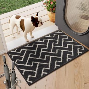 Eryi-Paillasson Intérieur Tapis 50x80cm Entrée Intérieur Extérieur Imperméable,Antidérapant,Absorbant,Tapis Pour Entrée,Lavable,Cuisine,Salle De Bain-Dark Gray - Neuf