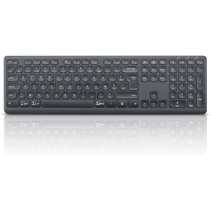 K9300 Clavier sans Fil Bluetooth, Clavier Silencieux Multi-appareils pour Windows, Taille Normale, pav&eacute; Num&eacute;rique, Touches Multim&eacute;dias, Longue Batterie Dur&eacute;e, Compatible avec Ordinateur, PC - Neuf