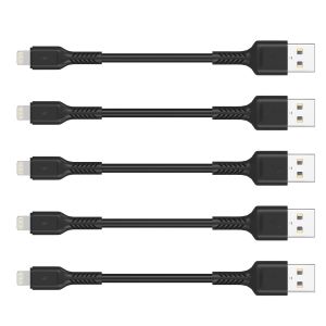 TRAHOO-C&acirc;ble de Recharge iPhone Court de 0,1 m, 5Pack C&acirc;ble USB A vers Lightning de 10 cm C&acirc;ble Original de Recharge Rapide pour iPhone compatible avec Apple iPhone 13 12 11 Pro Max Xs Xr X 8 7 6 Plu - Neuf