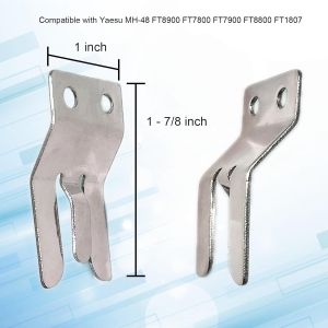 Clip de microphone radio bidirectionnel en acier inoxydable CB/Ham VHF pour camping-car,jet et yacht,2,5 cm x 1-7/8 - Neuf