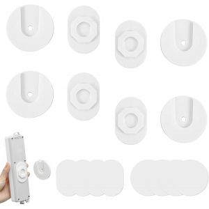 4 Pi&egrave;ces Support de Douille sans Poin&ccedil;on Fixation de Multiprise Auto-Adh&eacute;sif Support Multiprise Murale Autocollant pour Organiser Les Prises, Routeur WiFi - Neuf