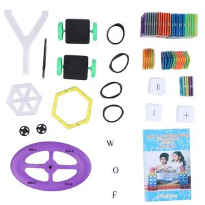104 pieces de blocs de construction magnetiques a monter soi-meme, jouets educatifs pour enfants - Neuf