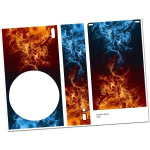 Film de protection autocollant pour console de jeux-En vinyle-Anti-rayures-Ajustement parfait-Taille S,14 feus. - Neuf