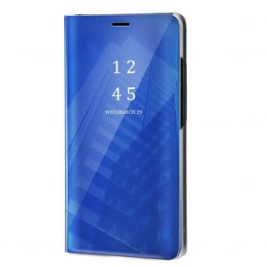 Anti-Empreintes Digitales Flip Stand Touch Case Smart Mirror Cover Coque Pour Huawei Mate 10 Bleu - Neuf