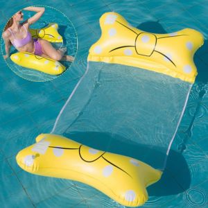 KAL-Hamac Flottant, 4-En-1 Hamac Gonflable Piscine Hamac D'Eau Gonflable, Hamac Pour Piscine, Hamac D'Eau Gonflable, Piscine Lit Flottant Chaise Longue Gonflable Hamac Pour F&ecirc;te, Piscine - Neuf