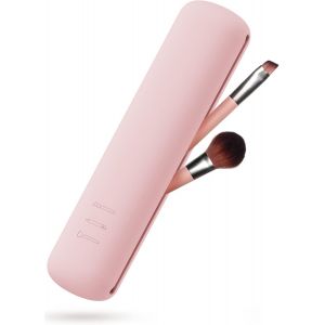 Rose - Organiseur de pinceaux de maquillage kaki pour les voyages d'affaires, le shopping, l'organisateur de pinceaux de maquillage, l'étui de voyage pour pinceaux de maquillage - Neuf