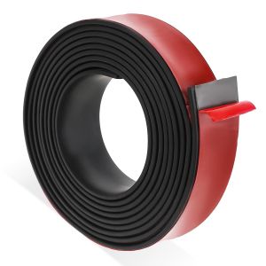 YEMAESRE-Bande En Caoutchouc Autocollante - 2 M X 25 Mm X 2 Mm - Tapis De Protection De Construction - En Néoprène - Pour Joint En Caoutchouc, Bricolage, Protection Des Revêtements De Sol - Neuf