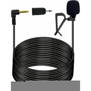 Microphone de Voiture 3,5 mm avec Adaptateur 3,5 mm vers 2,5 mm Micro de Montage Externe avec C&acirc;ble de 5 m pour Autoradio St&eacute;r&eacute;o GPS Radio DVD - Neuf