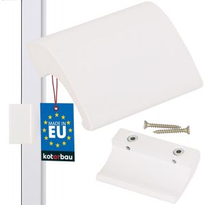 ChenQuanSarl-5907465928786 Poignée De Porte De Balcon Blanc Ral 9016 82 X 49 X 21 Mm - Neuf
