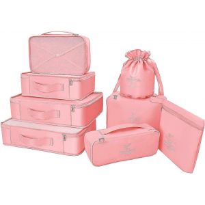 Organisateur de bagages 8 pièces Ces derniers organisateurs de voyage de bagages de conception comprennent des chaussures imperméables - Neuf