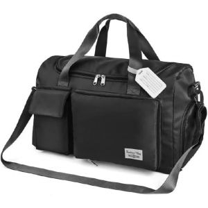 Sac De Voyage Pliable De Grande Capacit&eacute;, L&eacute;ger Imperm&eacute;able Sac &Agrave; Dos Weekend, Sport S&eacute;par&eacute; Sec Et Humide 35L/50L Ajustable (Avec 1* &Eacute;tiquette De Bagage) - Neuf