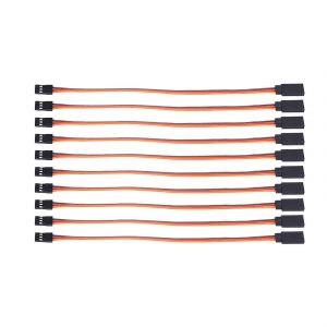 10 Pi&egrave;ces De Rallonges De Servo M&acirc;le &Agrave; Femelle Pour Le Fil Et Le C&acirc;ble De Rallonge De Servo &Agrave; Distance Jr De Rc Futaba (500 Mm) - Neuf
