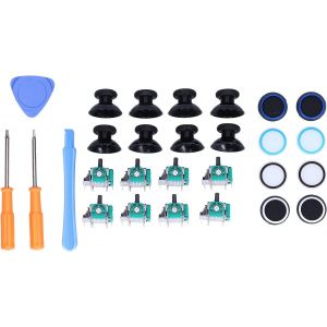 Kit De Réparation Pour One Manette, Joysticks Analogiques 3d Bouchon En Silicone Pour Manette Avec Tournevis T6 T8 Pièces De Rechange Pour Manette One, Pour Ps3,(Qm21071011 - Neuf
