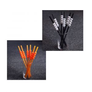 2style Halloween ghost tête de squelette de paille bar KTV boire boutique citrouille paille fantôme atmosphère de festival des accessoires en plastique de paille¿ - Neuf