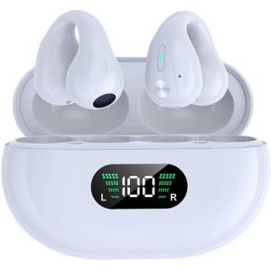 &iquest;&iquest;couteurs &iquest;&iquest; Conduction A&iquest;&iquest;rienne Sans Fil, Casque de Sport &iquest;&iquest; Clip d'Oreille, Bluetooth 5.3, Microphone HD, Pour Course, Fitness, Ext&iquest;&iquest;rieur (Noir) - Neuf