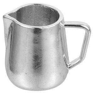 Pichet &agrave; lait expresso miniature pour d&eacute;cor de maison de poup&eacute;e - Acier inoxydable - Neuf