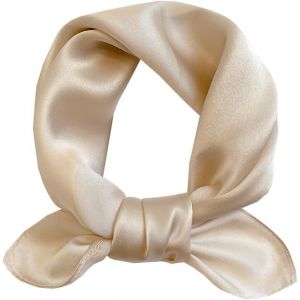 Ershi-Femme Écharpe Soie Foulard,Soie Le Petit Carré Satiné Tête Foulards Echarpes Fichus[2063] - Neuf