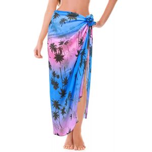 Asfasfq-Pareo Femme Plage,Long Sarong Femme Mousseline De Soie Pareo De Plage Cache-Maillots Et Sarongs Femme Jupe De Plage Jupe Maillot De Bain Filles Nageant Piscine - Neuf