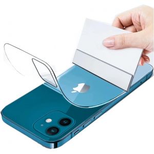 [2 Pi&egrave;ces] Film Hydrogel Arri&egrave;re Pour Iphone 12 (6.1""), Protection D'&eacute;cran [Clear Hd] Souple Film Protecteur Tpu [Pas De Verre ] - Neuf