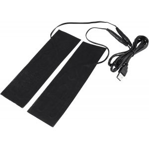 JGD-1 paire de coussinets chauffants USB 2 A 5 V 35 &iquest;-50 &iquest; - Semelles chauffantes USB de 2 x 6 cm adapt&eacute;es pour chauffer et garder au chaud dans les semelles et les pantoufles - Neuf